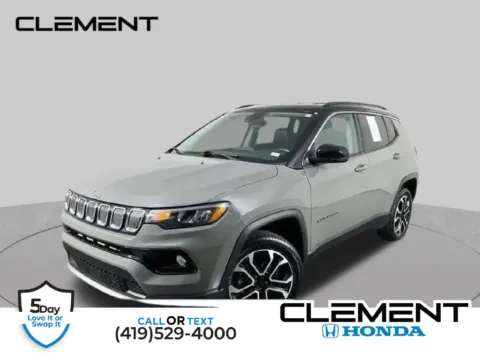 Gray 2022 Jeep Compass Limited for sale in Mansfield, OH