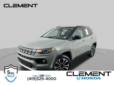 Gray 2022 Jeep Compass Limited for sale in Mansfield, OH