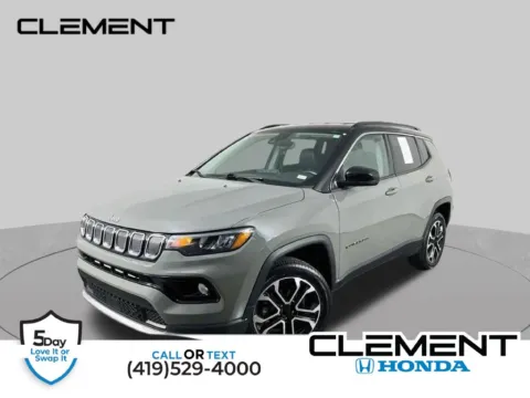 Gray 2022 Jeep Compass Limited for sale in Mansfield, OH