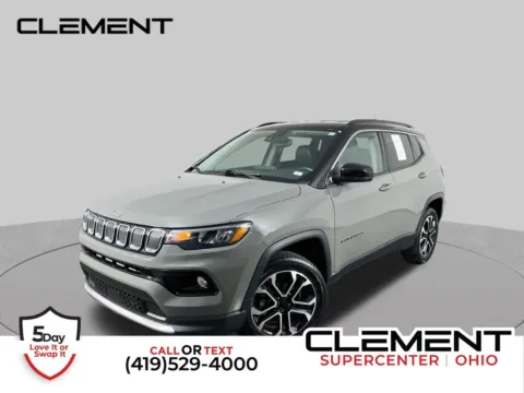 Gray 2022 Jeep Compass Limited for sale in Mansfield, OH