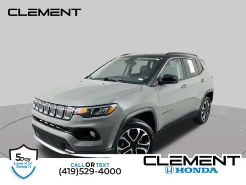 Gray 2022 Jeep Compass Limited for sale in Mansfield, OH