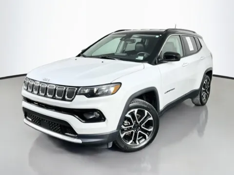 White 2022 Jeep Compass Limited for sale in Mansfield, OH