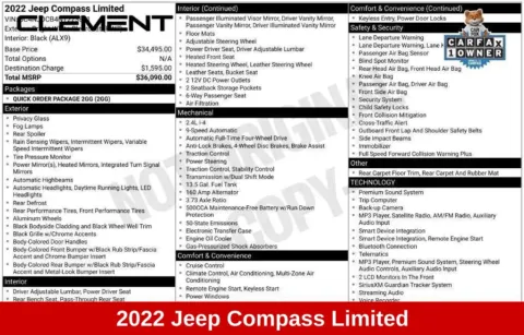 More photos of 2022 Jeep Compass Limited at Clement Supercenter Ohio, OH