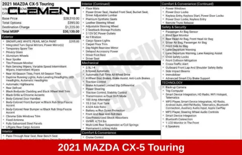 More photos of 2021 Mazda CX-5 Touring at Clement Supercenter Ohio, OH