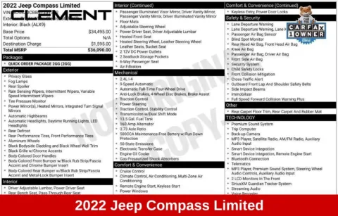 More photos of 2022 Jeep Compass Limited at Clement Supercenter Ohio, OH