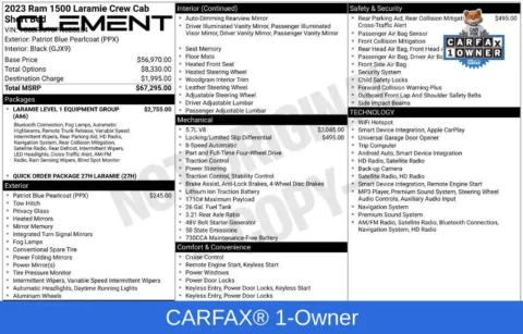 Another view of 2023 Ram 1500 Laramie for sale in Mansfield, OH at Clement Supercenter Ohio