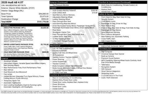Photos of 2020 Audi A8 L 60 for sale in Mansfield, OH at Clement Supercenter Ohio