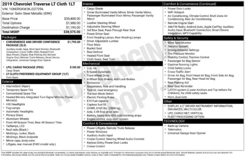 Photos of 2019 Chevrolet Traverse LT for sale in Mansfield, OH at Clement Supercenter Ohio