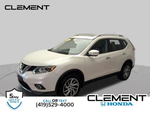 White 2015 Nissan Rogue SL for sale in Mansfield, OH