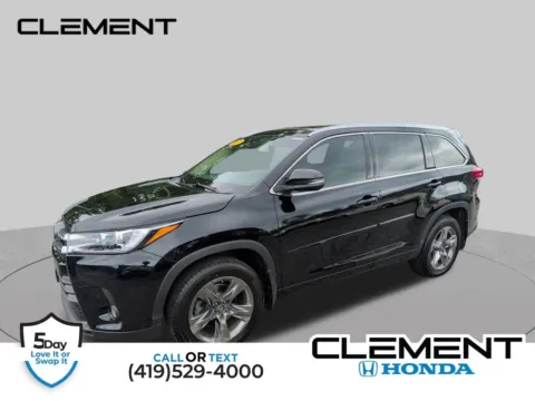 Black 2017 Toyota Highlander Limited Platinum for sale in Mansfield, OH