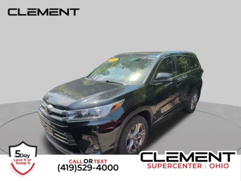 Black 2017 Toyota Highlander Limited Platinum for sale in Mansfield, OH