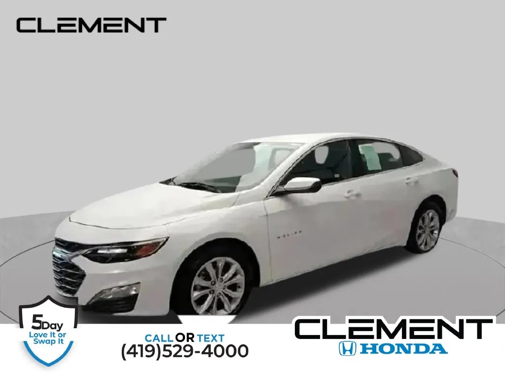 White 2024 Chevrolet Malibu LT for sale in Mansfield, OH