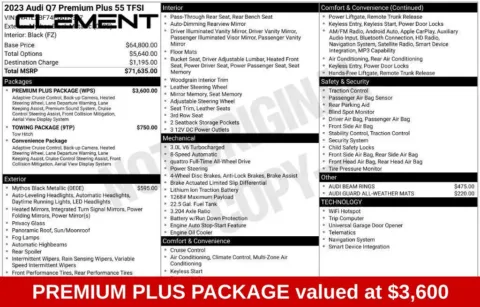 More photos of 2023 Audi Q7 55 Premium Plus at Clement Supercenter Ohio, OH