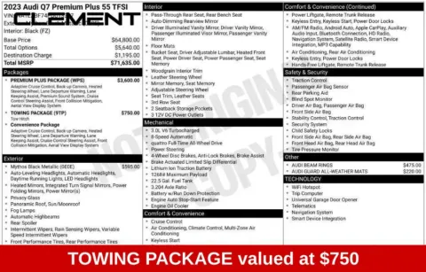 More photos of 2023 Audi Q7 55 Premium Plus at Clement Supercenter Ohio, OH