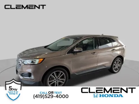 Gray 2019 Ford Edge Titanium for sale in Mansfield, OH