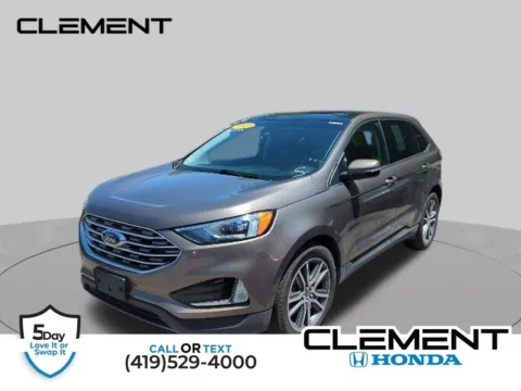 Gray 2019 Ford Edge Titanium for sale in Mansfield, OH