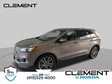 Gray 2019 Ford Edge Titanium for sale in Mansfield, OH