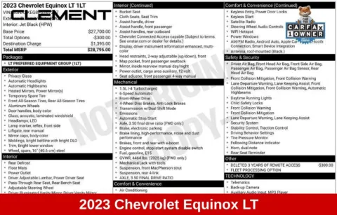 More photos of 2023 Chevrolet Equinox LT at Clement Supercenter Ohio, OH