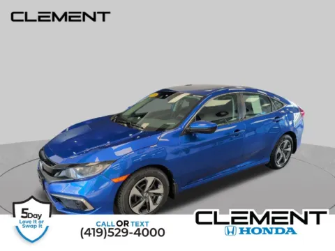 White 2019 Honda Civic LX for sale in Mansfield, OH