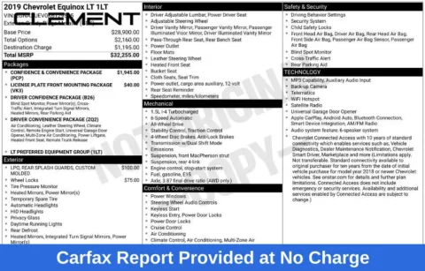 Another view of 2019 Chevrolet Equinox LT for sale in Mansfield, OH at Clement Supercenter Ohio