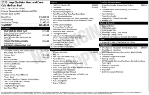 Photos of 2020 Jeep Gladiator Overland for sale in Mansfield, OH at Clement Supercenter Ohio