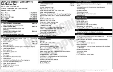 Photos of 2020 Jeep Gladiator Overland for sale in Mansfield, OH at Clement Supercenter Ohio