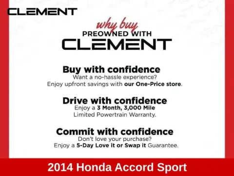 More photos of 2014 Honda Accord Sport at Clement Supercenter Ohio, OH