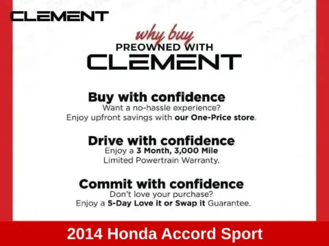 More photos of 2014 Honda Accord Sport at Clement Supercenter Ohio, OH