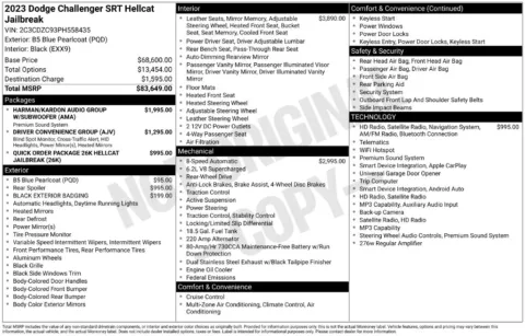 Photos of 2023 Dodge Challenger SRT Hellcat Jailbreak for sale in Mansfield, OH at Clement Supercenter Ohio