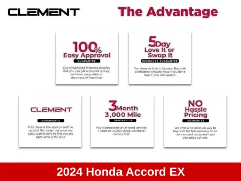 Another view of 2024 Honda Accord EX for sale in Mansfield, OH at Clement Supercenter Ohio