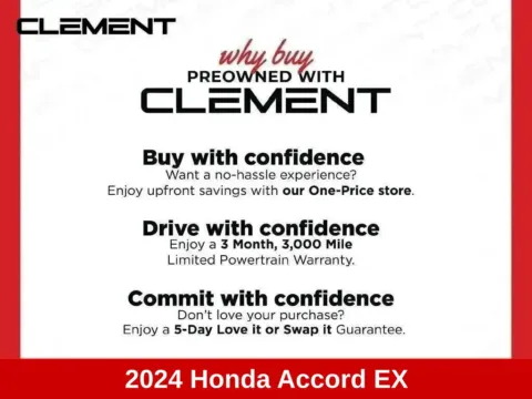 More photos of 2024 Honda Accord EX at Clement Supercenter Ohio, OH