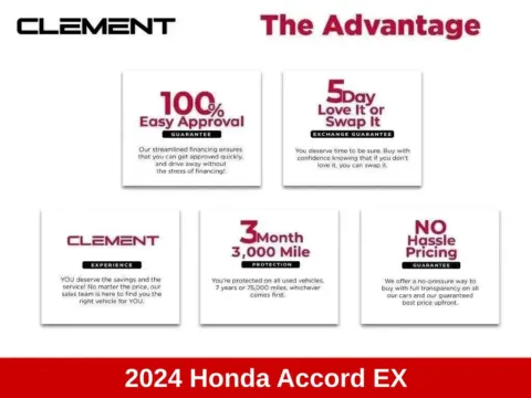 Another view of 2024 Honda Accord EX for sale in Mansfield, OH at Clement Supercenter Ohio