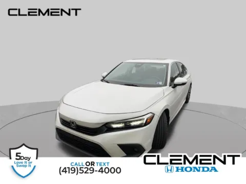 White 2024 Honda Civic Touring for sale in Mansfield, OH