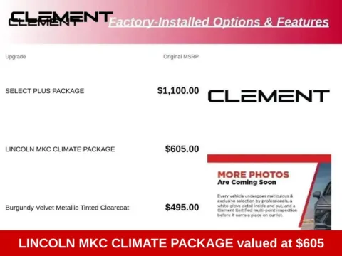More photos of 2017 Lincoln MKC Select at Clement Supercenter Ohio, OH
