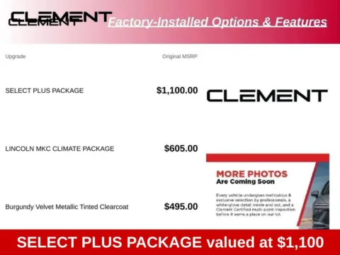 More photos of 2017 Lincoln MKC Select at Clement Supercenter Ohio, OH