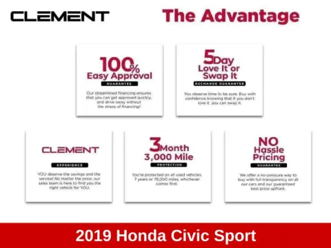 Another view of 2019 Honda Civic Sport for sale in Mansfield, OH at Clement Supercenter Ohio