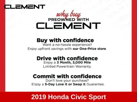 More photos of 2019 Honda Civic Sport at Clement Supercenter Ohio, OH