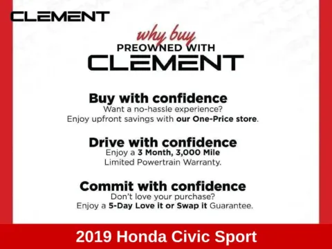 More photos of 2019 Honda Civic Sport at Clement Supercenter Ohio, OH
