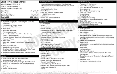 Photos of 2024 Toyota Prius Limited for sale in Mansfield, OH at Clement Supercenter Ohio