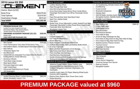 More photos of 2016 Lexus GS 350 at Clement Supercenter Ohio, OH
