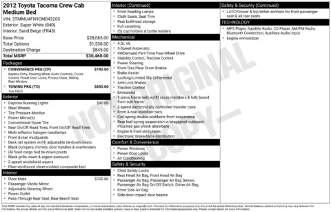 Photos of 2012 Toyota Tacoma for sale in Mansfield, OH at Clement Supercenter Ohio