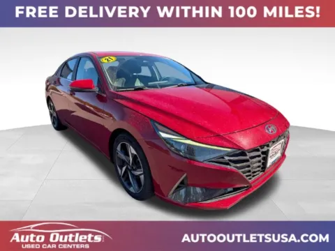 Red 2021 Hyundai Elantra Limited for sale in Farmington, NY