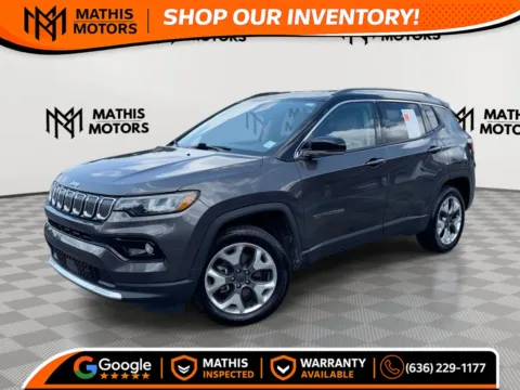 Gray 2022 Jeep Compass Limited Sport Utility 4D for sale in Saint Charles, MO