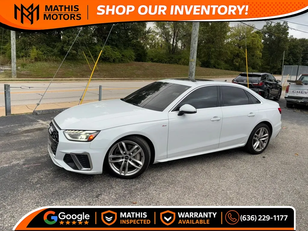 White 2022 Audi A4 S line 45 TFSI Premium Plus Sedan 4D for sale in Saint Charles, MO