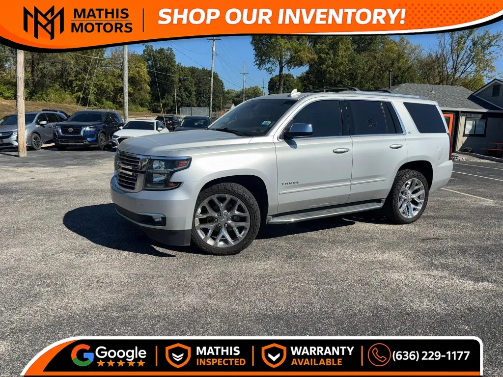 Silver 2016 Chevrolet Tahoe LTZ Sport Utility 4D for sale in Saint Charles, MO