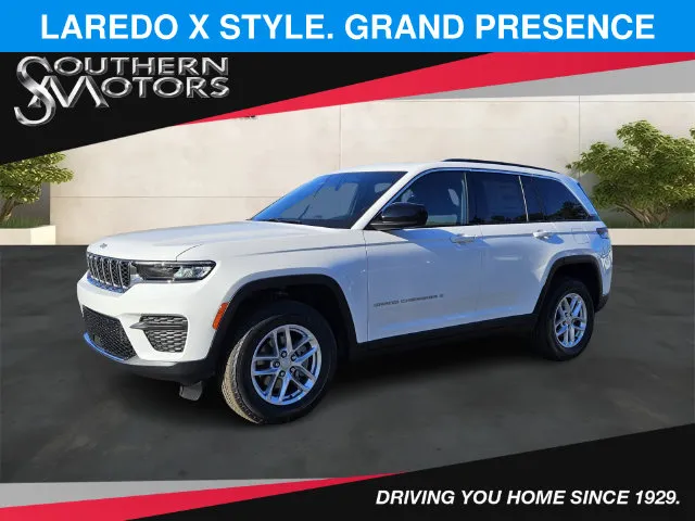White 2025 Jeep Grand Cherokee Laredo X for sale in Springfield, GA