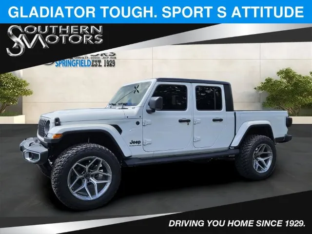 White 2024 Jeep Gladiator Sport S for sale in Springfield, GA