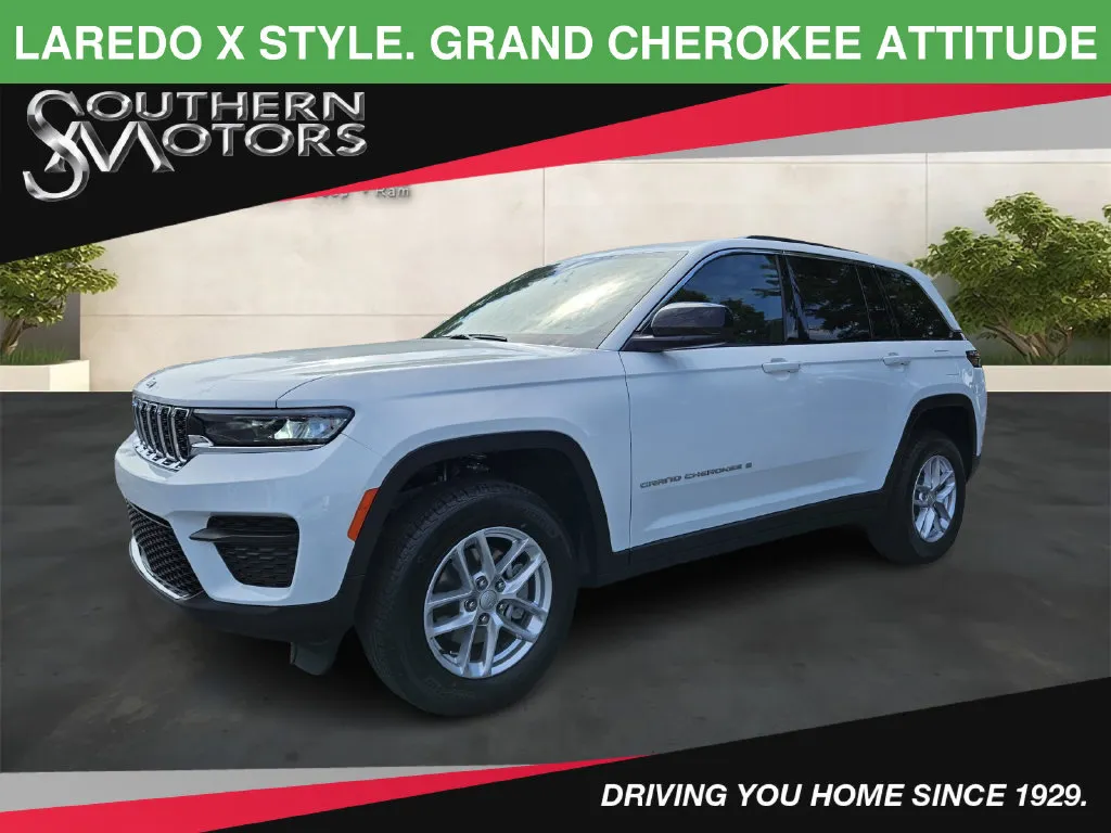White 2024 Jeep Grand Cherokee Laredo X for sale in Savannah, GA