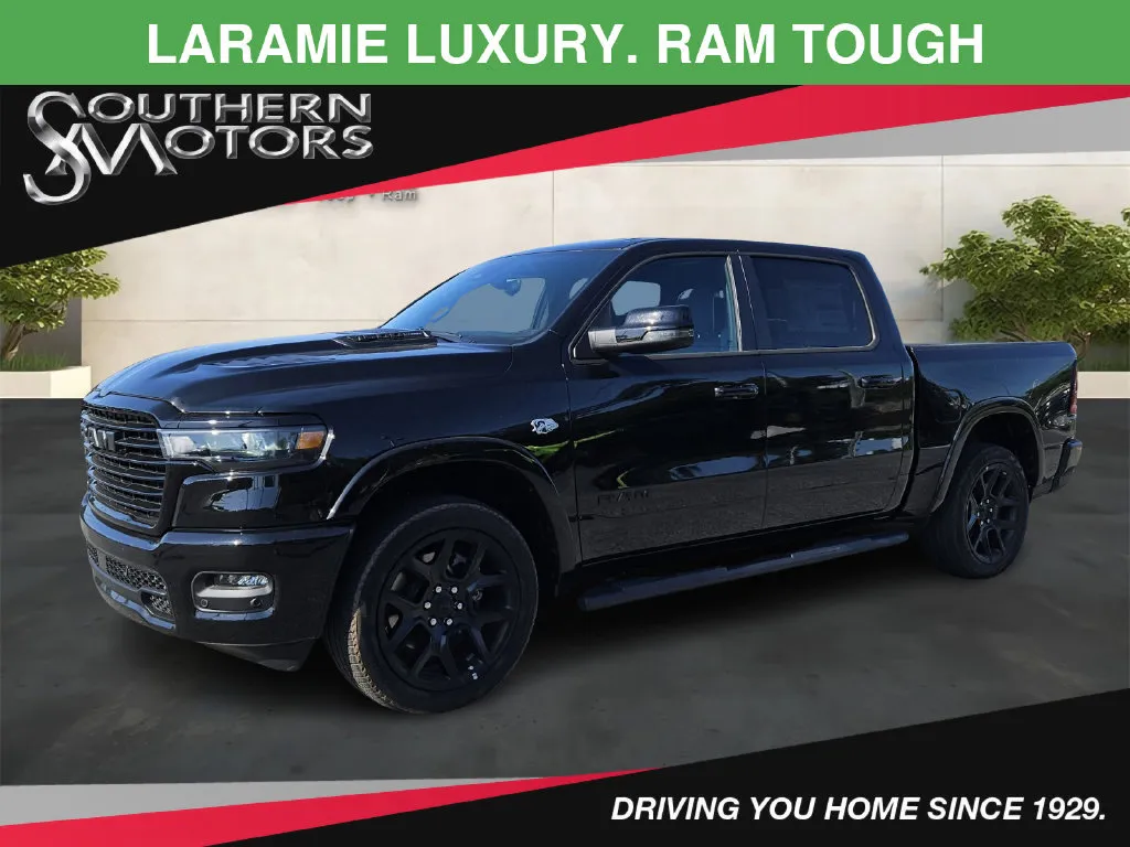 Black 2026 Ram 1500 Laramie for sale in Savannah, GA