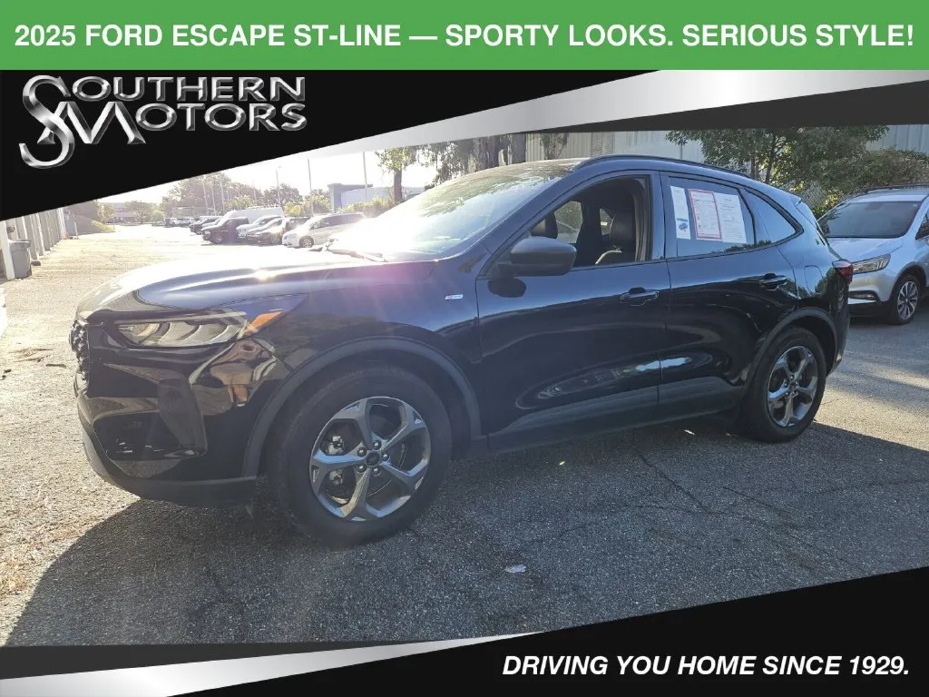 Black 2025 Ford Escape ST-Line for sale in Savannah, GA